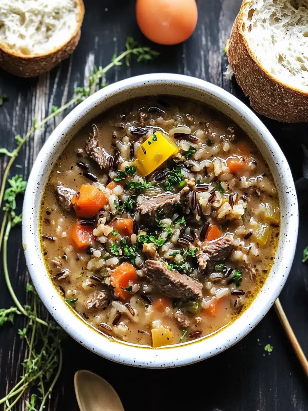 Beef and Wild Rice Soup: Cozy Comfort in Every Spoonful 3 Beef and Wild Rice Soup