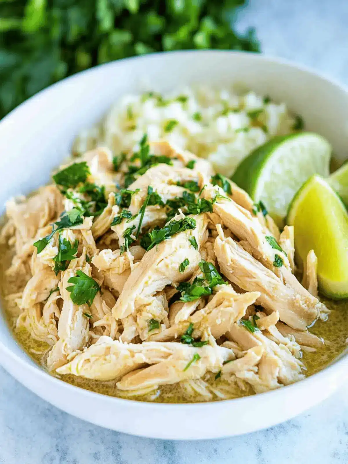 Instant Pot Shredded Chicken with Creamy Salsa Verde Bliss 3 Instant Pot Shredded Chicken
