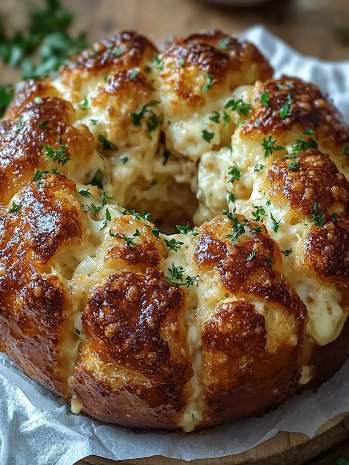 Irresistible Chicken Alfredo Monkey Bread for Fun Gatherings 3 Chicken Alfredo Monkey Bread