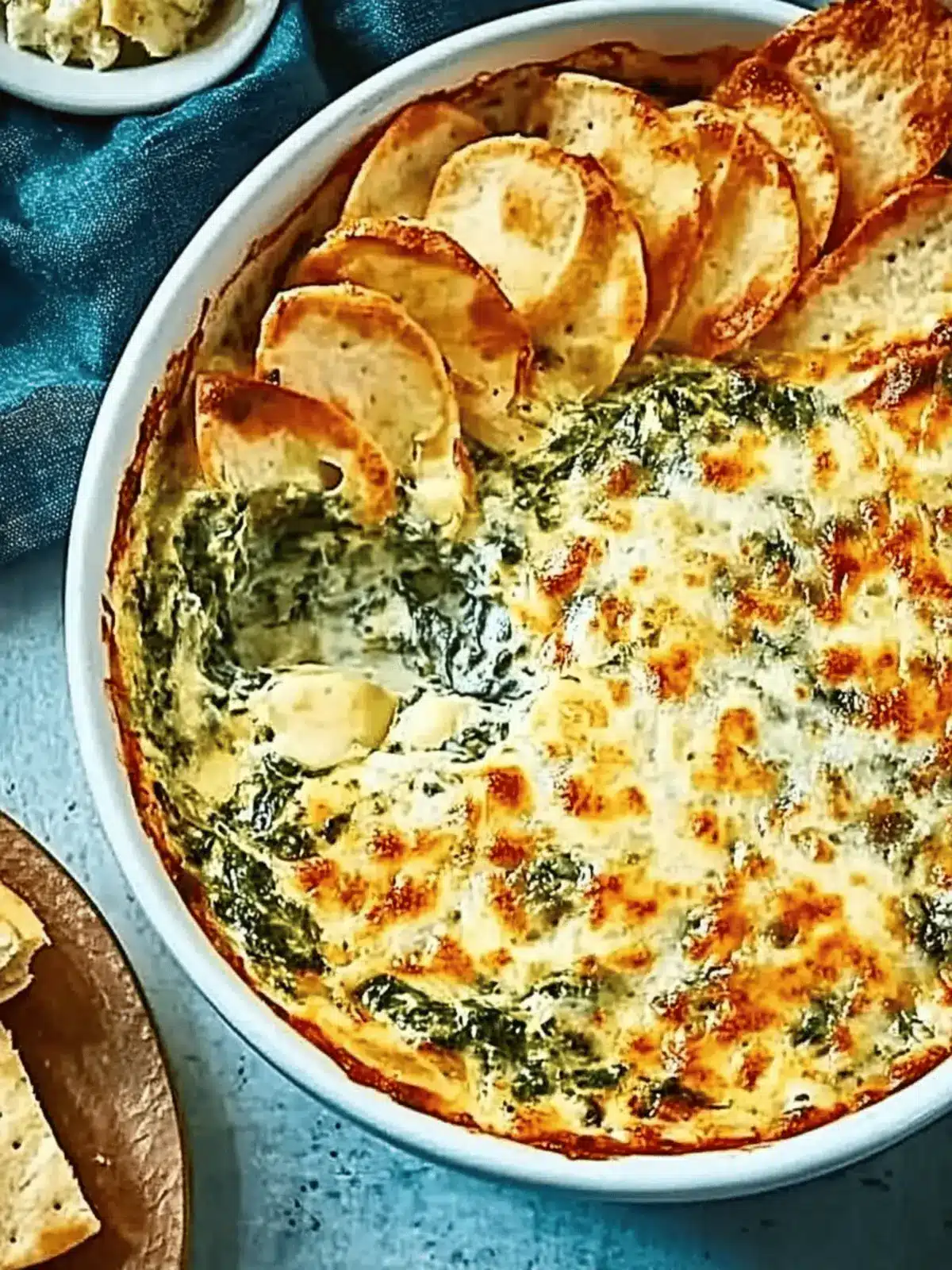 Creamy Cheesy Spinach & Artichoke Dip for Holiday Gatherings 3 Cheesy spinach & artichoke dip