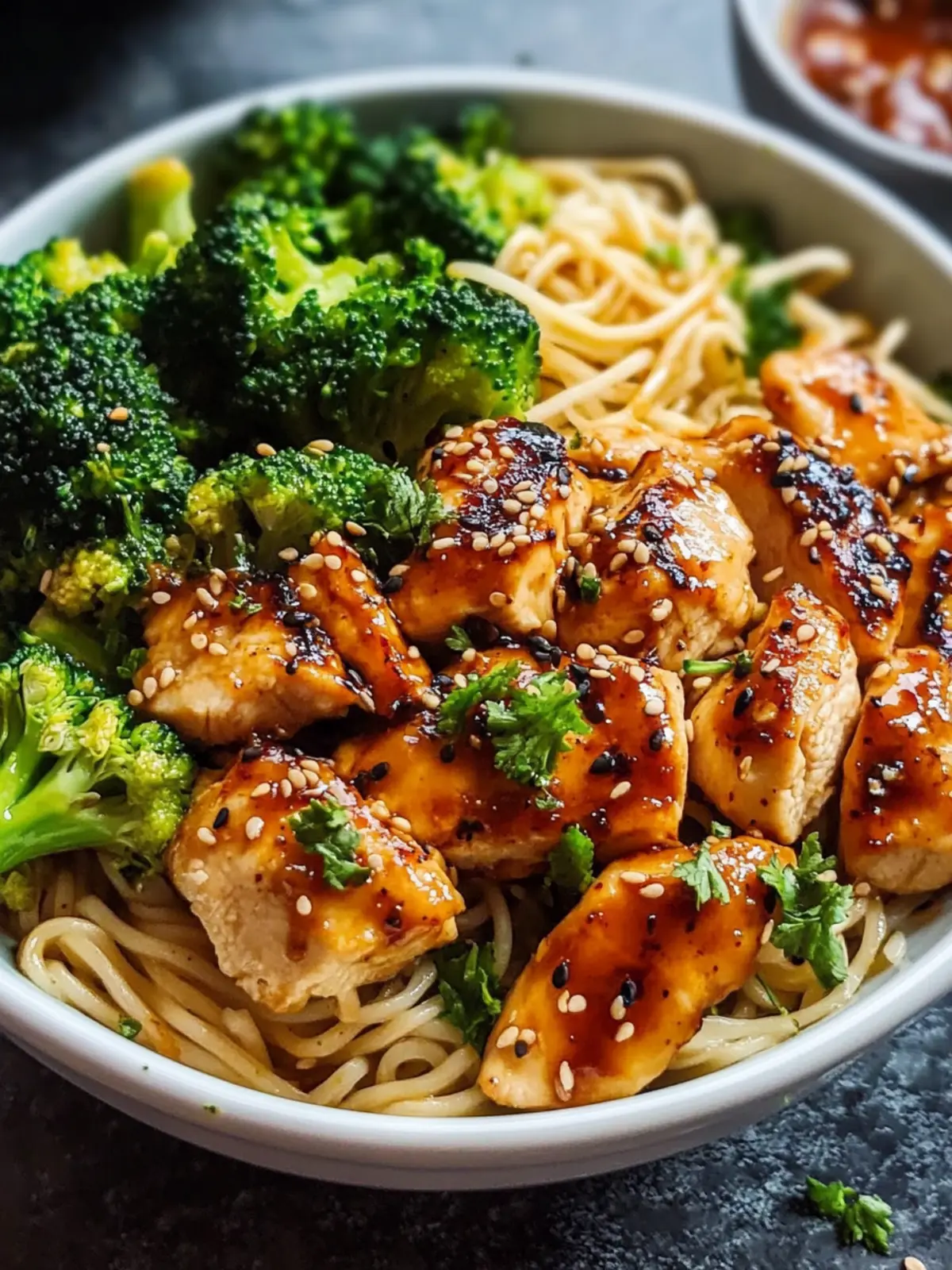 Spicy Garlic Chicken and Broccoli Noodle Bowls for Busy Nights 2 Spicy Garlic Chicken and Broccoli Noodle Bowls