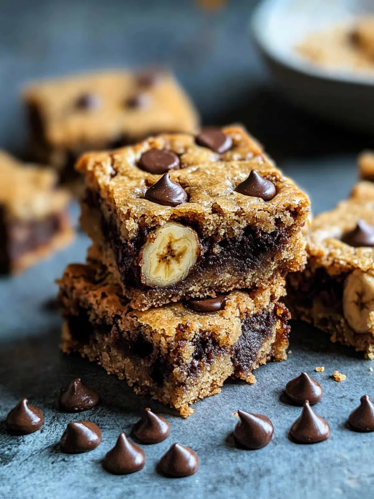 Moist Banana Bread Blondies That Will Blow Your Mind! 4 Moist Banana Bread Blondies