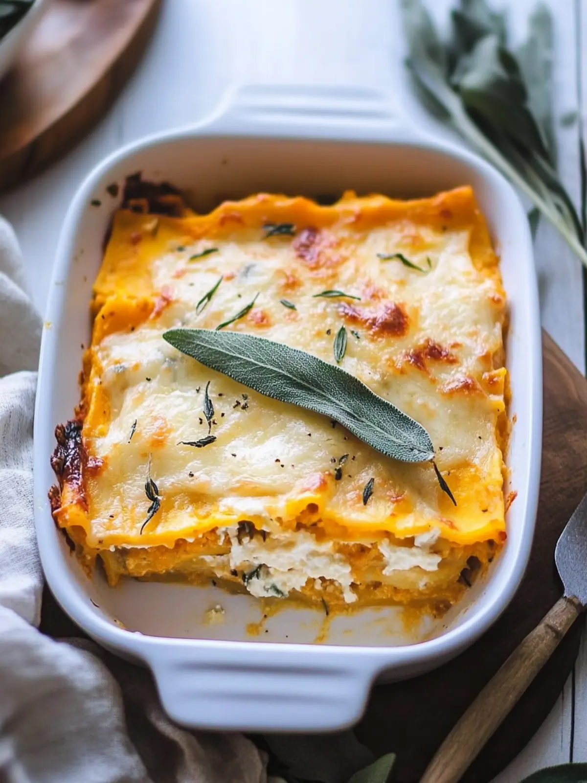 Irresistible Butternut Squash Lasagna with Sage for Comfort Food 2 Butternut Squash Lasagna with Sage