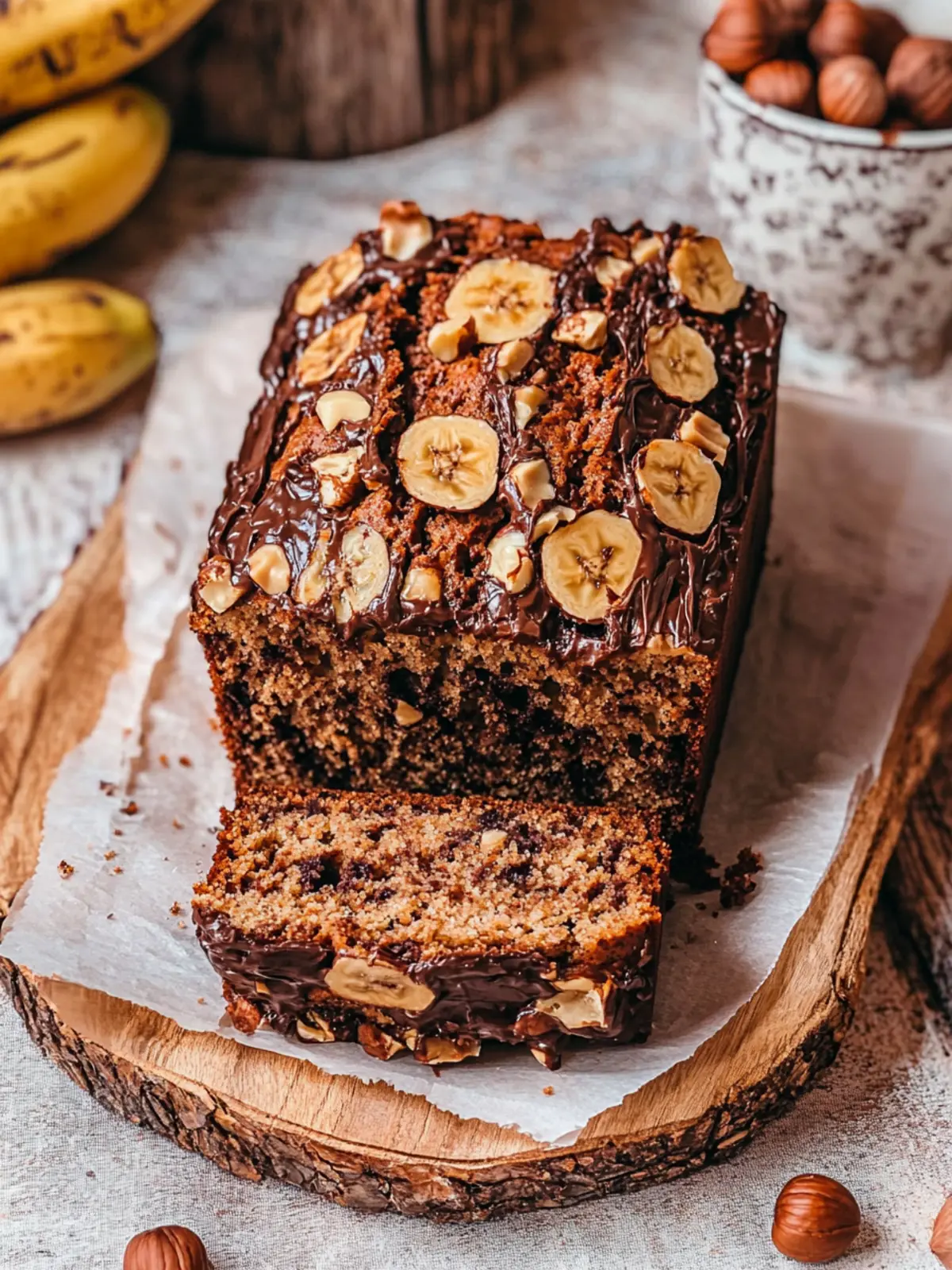 Decadent Chocolate Hazelnut Banana Bread for Sweet Moments 3 Chocolate Hazelnut Banana Bread
