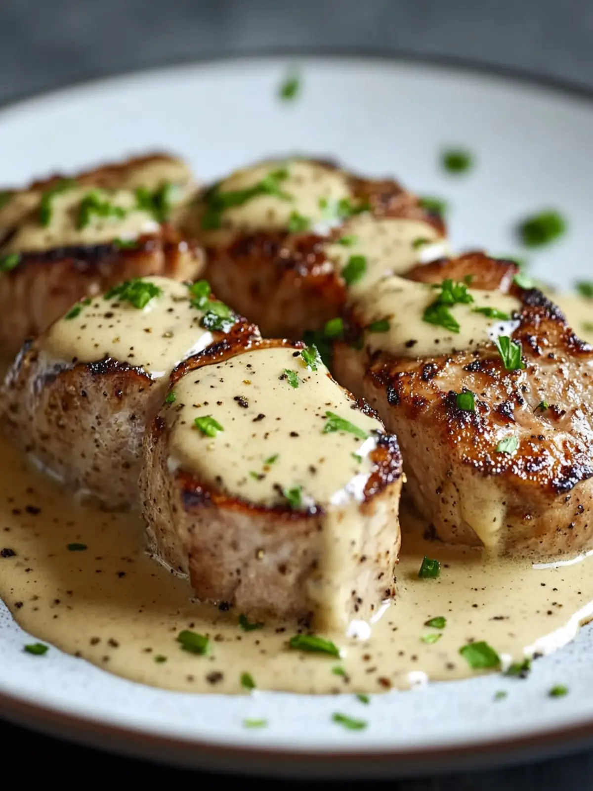 Pork Tenderloin with Creamy Dijon Sauce Quick 30-Minute Dinner 4 Pork Tenderloin with Creamy Dijon Sauce Easy 30-Minute Dinner