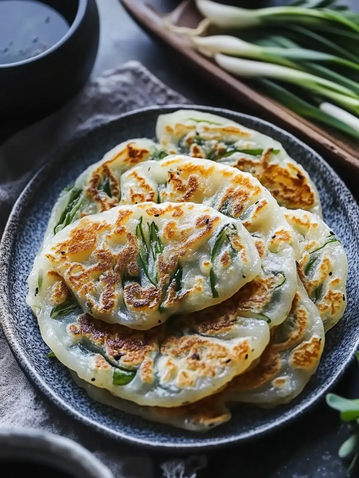 Crispy Rice Paper Scallion Pancakes: Quick & Flavorful Delight 4 Rice Paper Scallion Pancakes