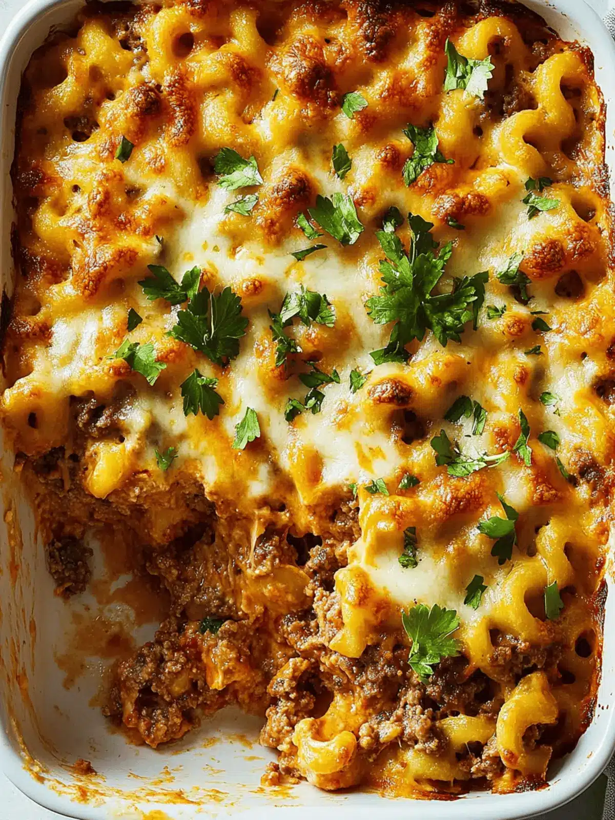Cheeseburger Casserole: Comfort in Every Hearty Bite 4 Cheeseburger Casserole