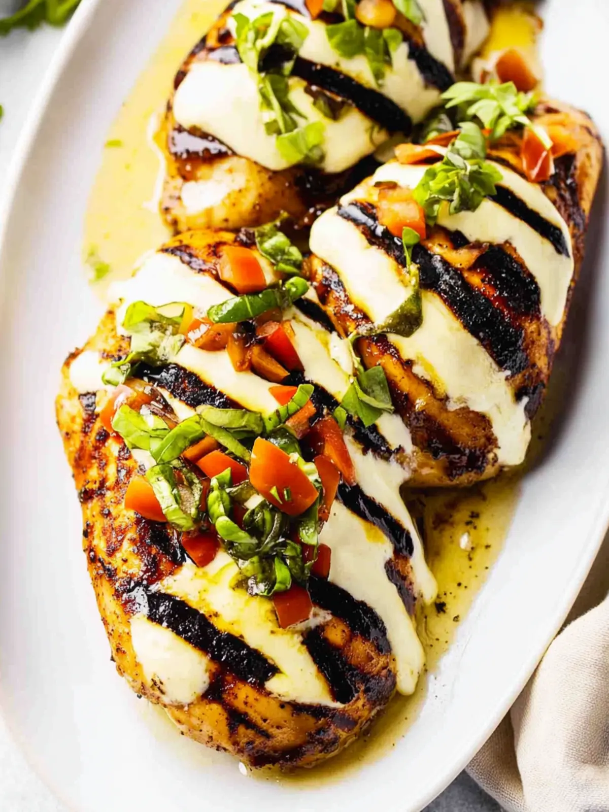 California Grilled Chicken with Creamy Avocado & Mozzarella 3 California Grilled Chicken