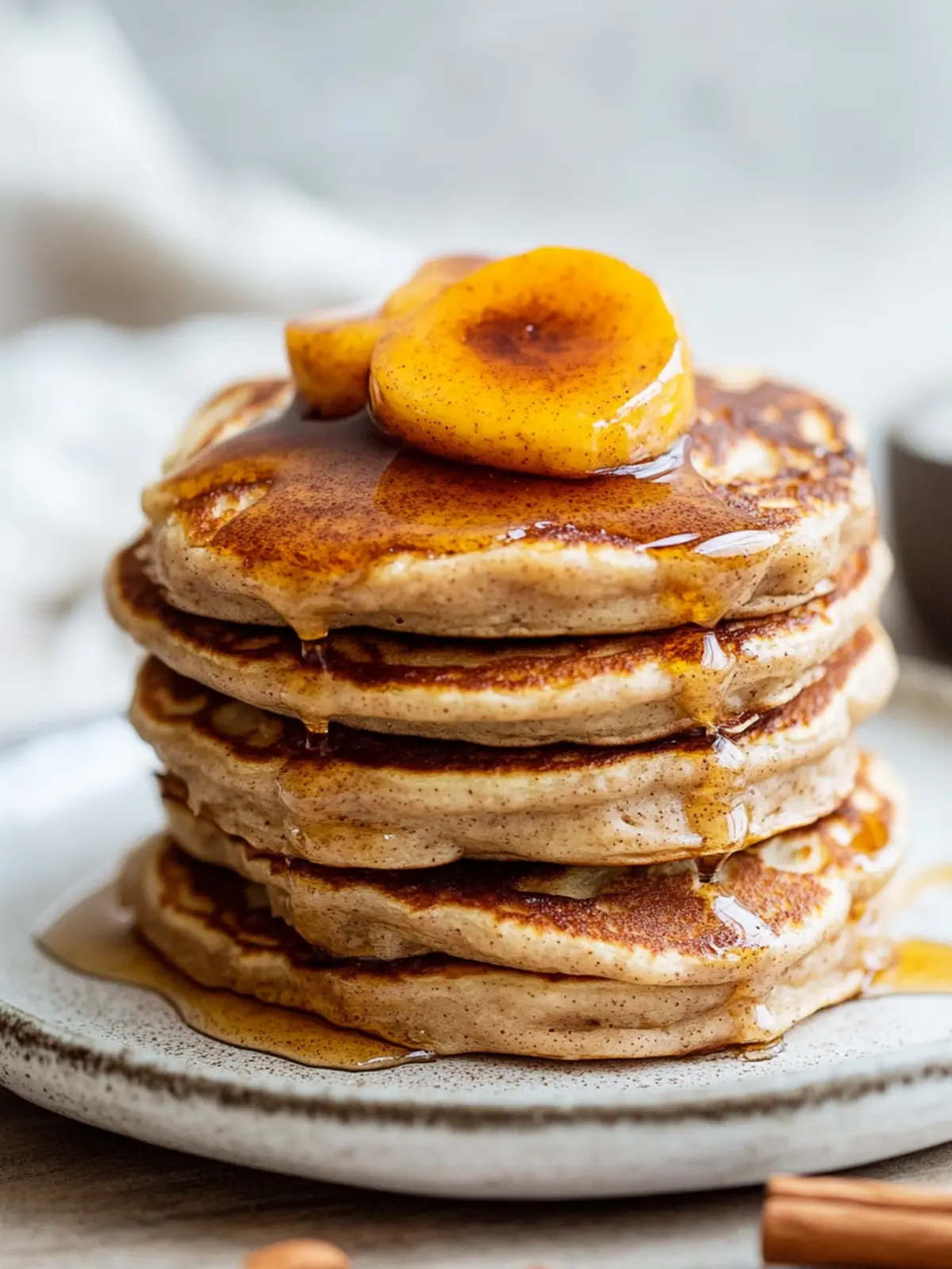Fluffy Cinnamon Pancakes with Creamy Glaze for Cozy Mornings 2 Cinnamon Pancakes
