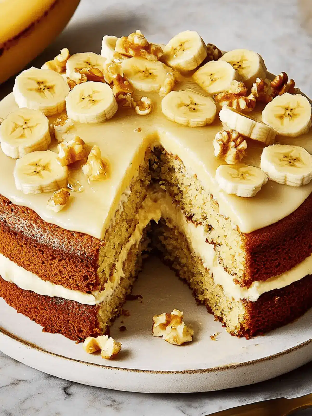Moist Banana Cake with Cream Cheese Frosting Bliss 4 Banana Cake