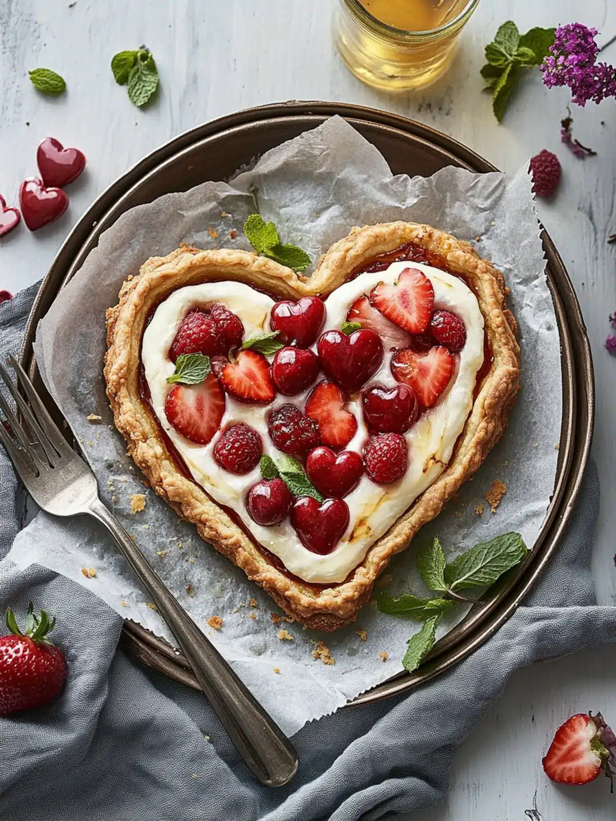 Delicious Breakfast Heart Tart - Perfect Valentine's Recipe! 3 Breakfast heart tart- Valentine s breakfast recipes
