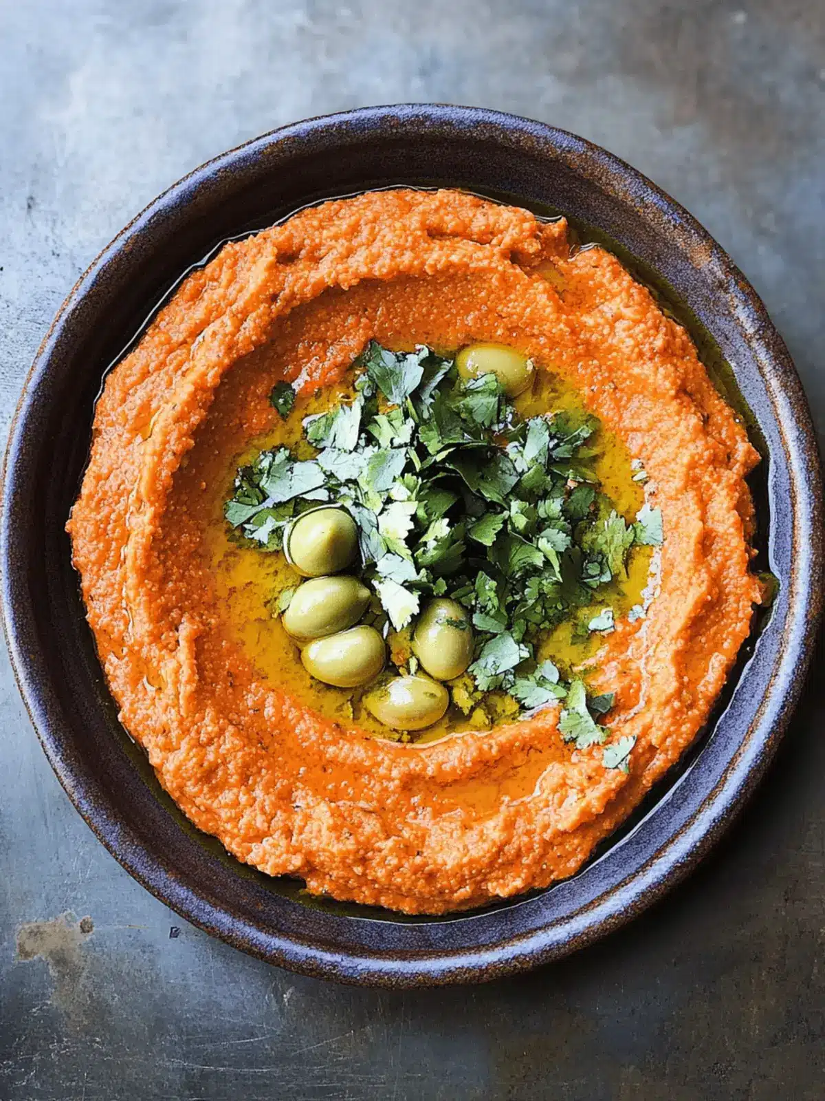 Irresistible Roast Red Pepper Dip with Zesty Lemon Salsa 4 Roast red pepper dip with lemon and olive salsa