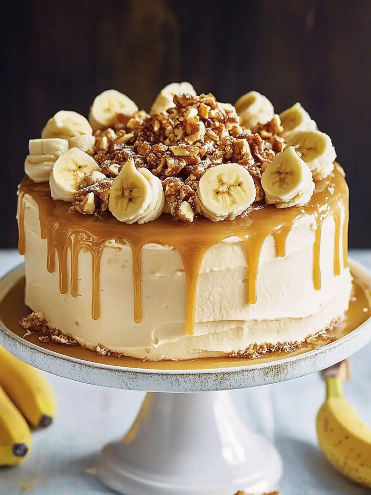 Delicious Banana Cake with Salted Caramel Frosting You ll Love 2 Banana Cake with Salted Caramel Frosting