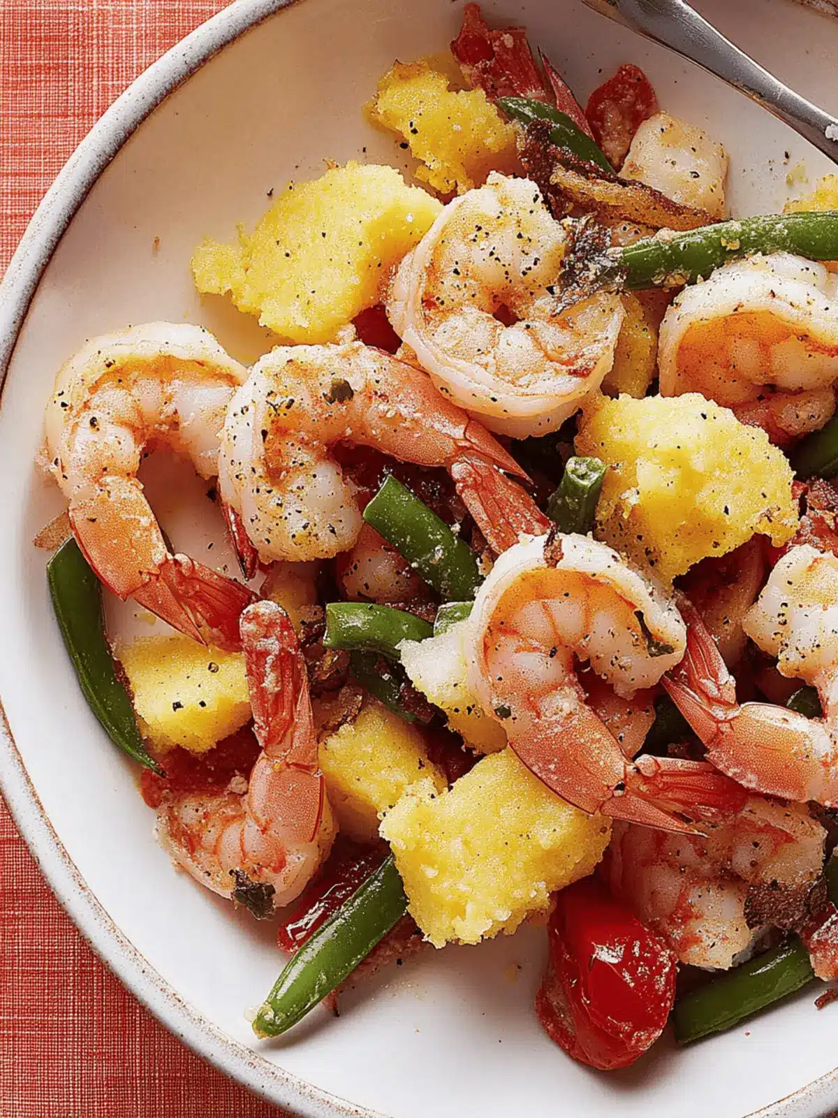 Delicious Salt-and-Pepper Shrimp With Crispy Polenta Bliss 2 Salt-and-Pepper Shrimp With Crispy Polenta