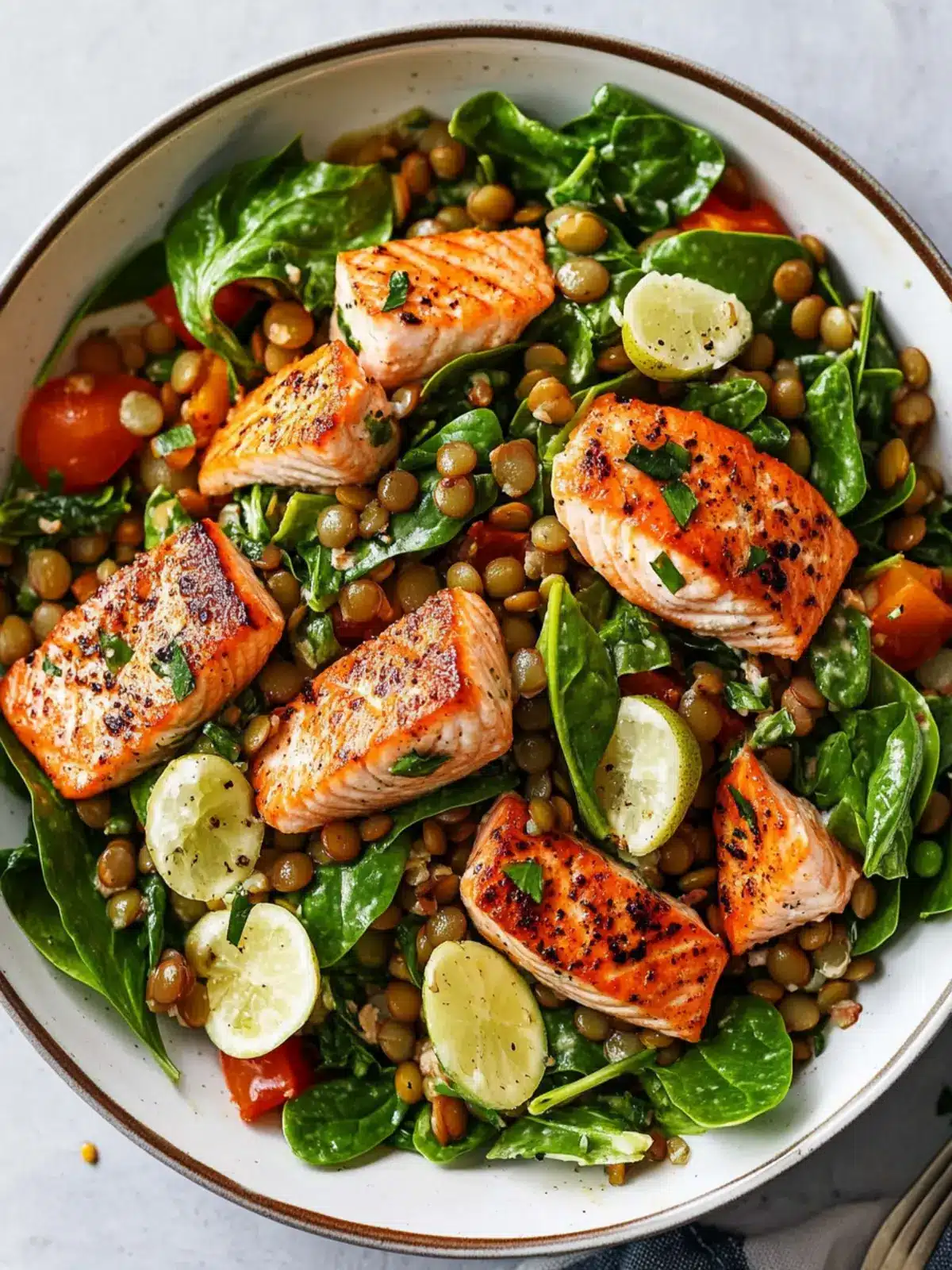 One-Pot Salmon, Spinach and Lentil Salad for Easy Weeknight Meals 3 One-Pot Salmon, Spinach and Lentil Salad