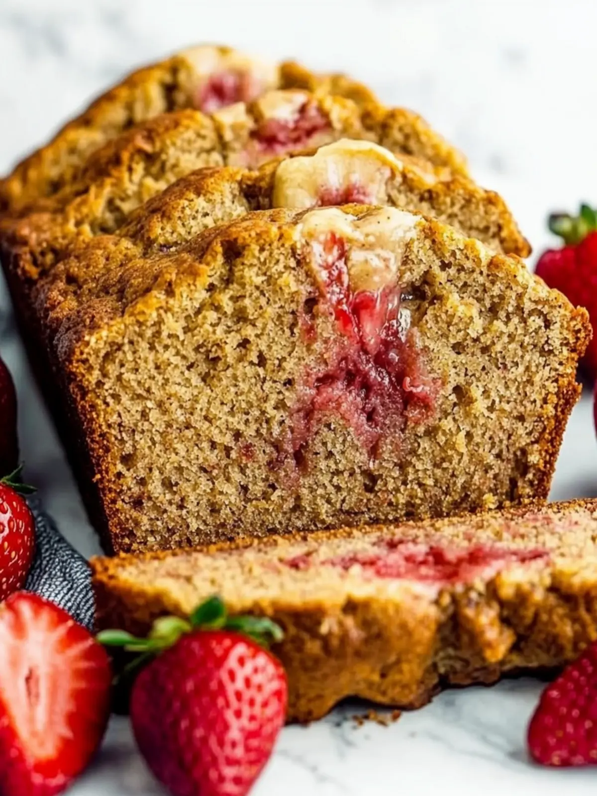 Irresistibly Moist Strawberry Banana Bread You'll Love 3 Strawberry Banana Bread
