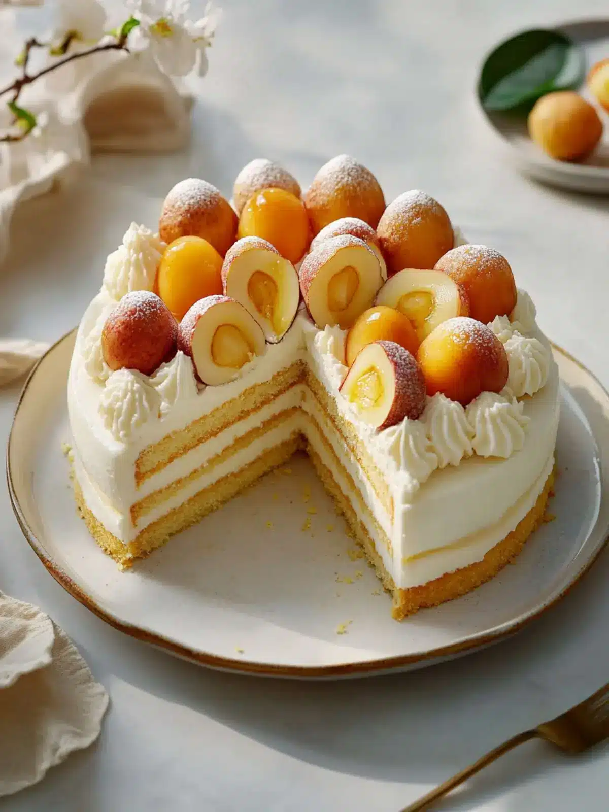 Irresistible Lychee Cake for Lunar New Year Celebrations 2 Lychee Cake- Lunar New Year desserts