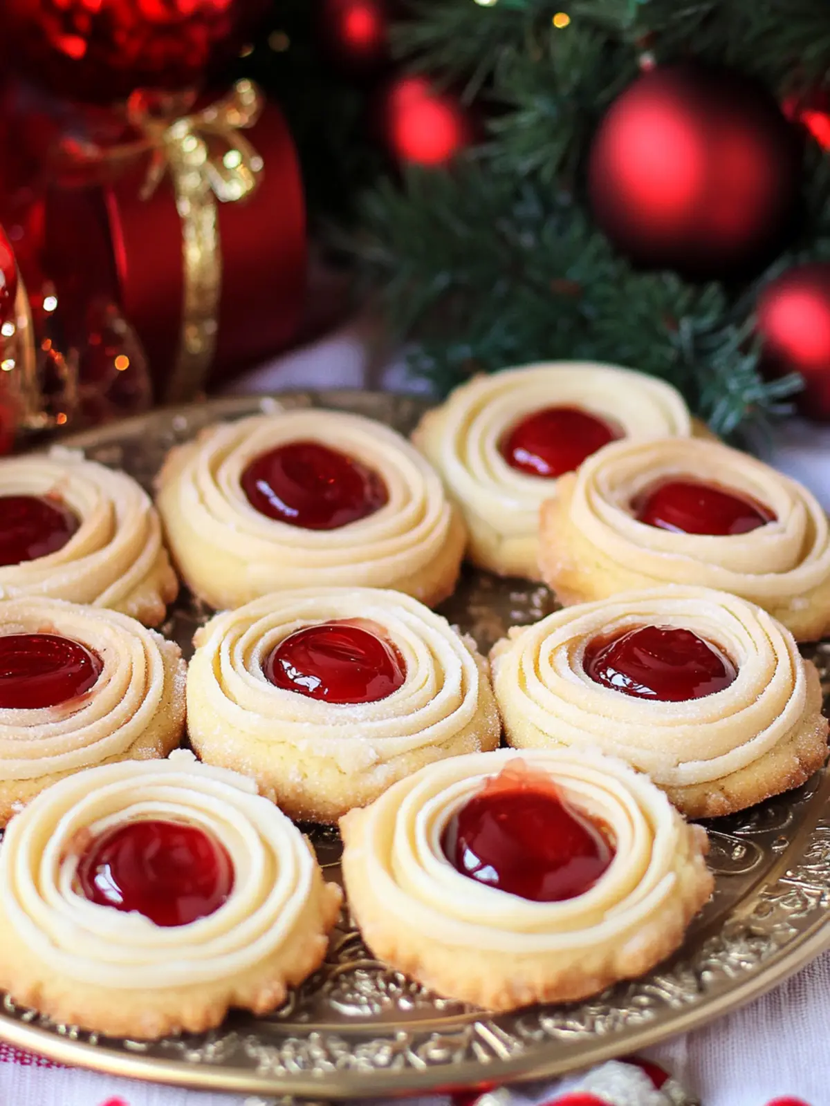 Marzipan Kränze: Festive German Wreath Cookies for New Year Celebrations 2 Marzipan Kränze - German Marzipan Wreath Cookies- New Year party snack ideas