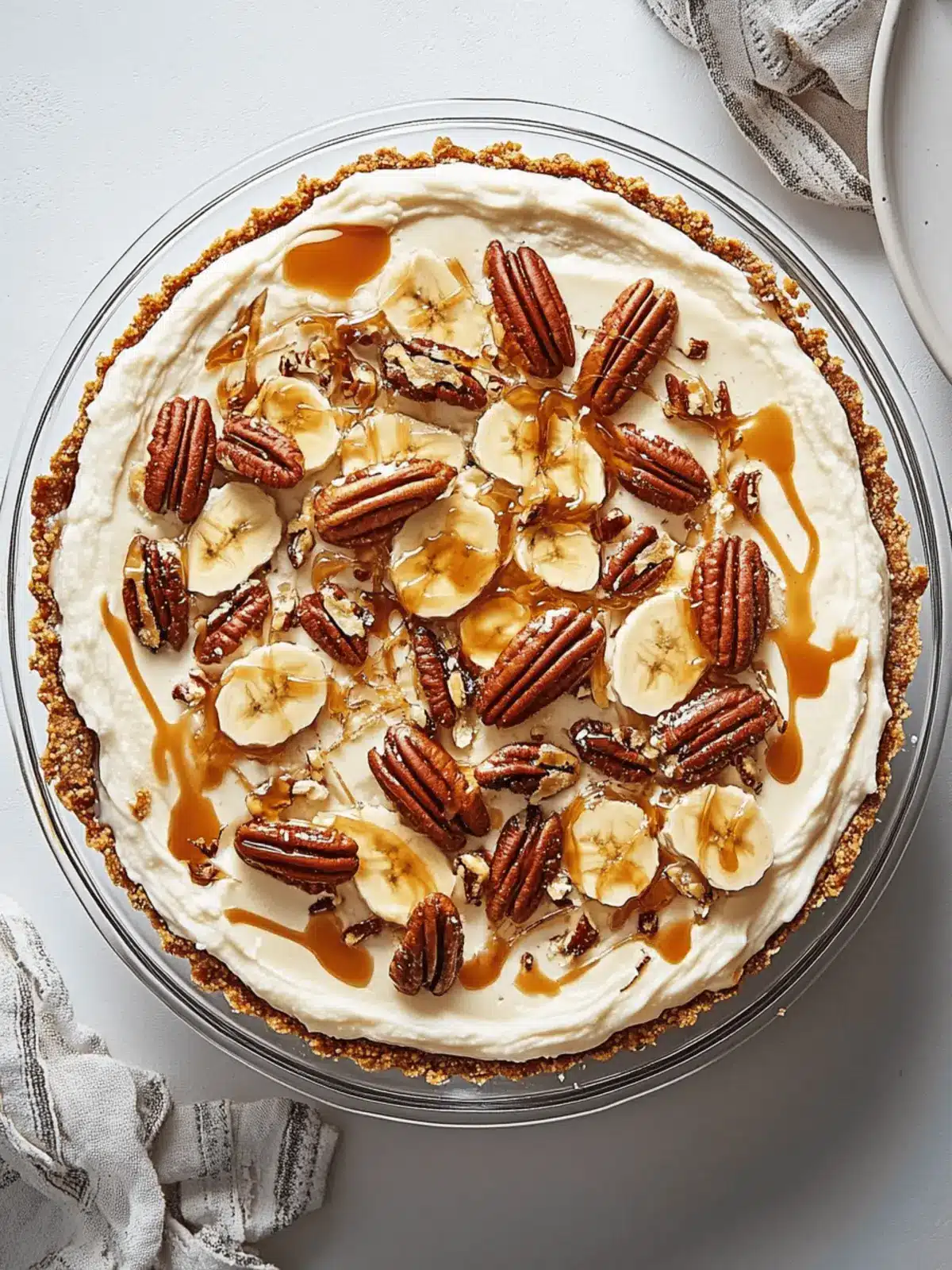 Heavenly No-Bake Banana Caramel Pecan Pie Everyone Will Love 4 No-Bake Banana Caramel Pecan Pie
