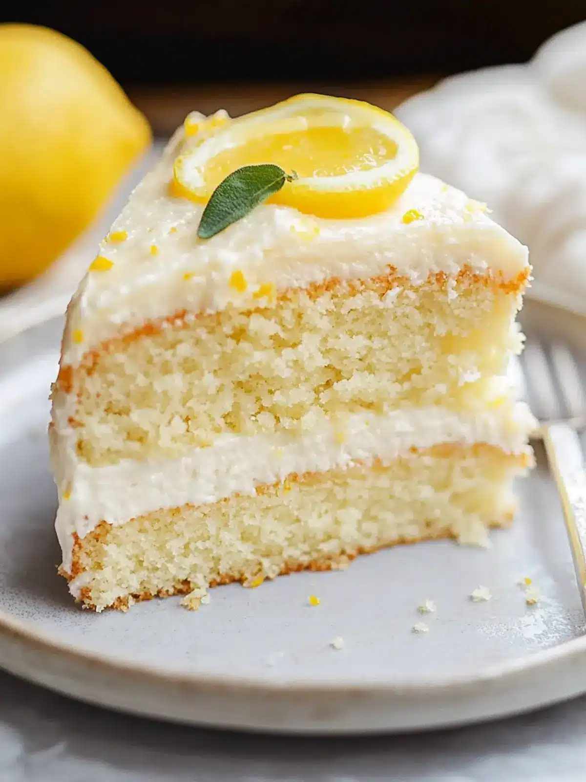 Lemon Cake Bliss with Creamy Frosting You ll Love 2 Lemon Cake