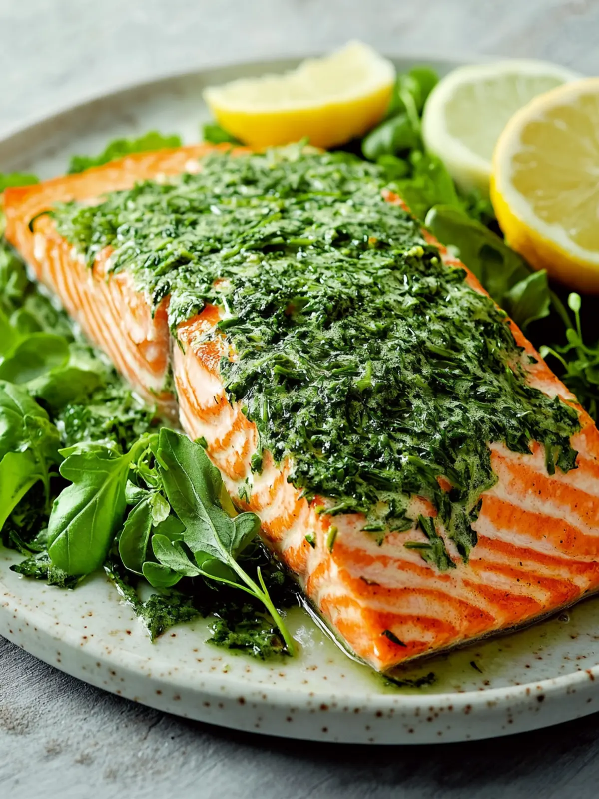 Savory Roasted Salmon With Green Herbs in Under 30 Minutes 4 Roasted Salmon With Green Herbs