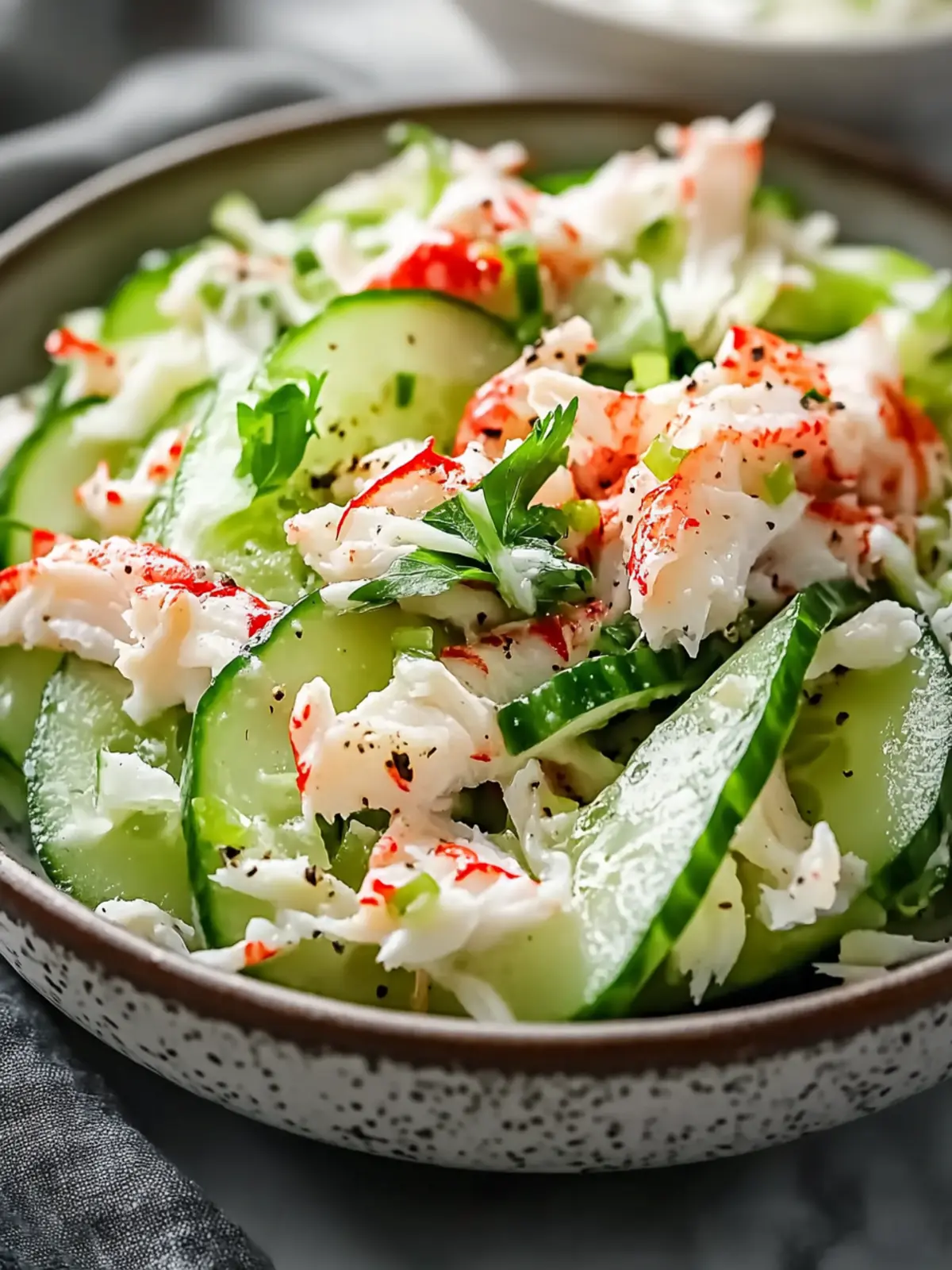 Cucumber Salad with Crab Meat Delight for Summer Freshness 3 Cucumber Salad with Crab Meat Delight