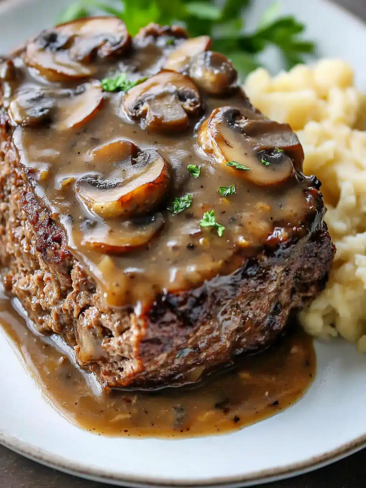 Savory Meatloaf with Mushroom Gravy for Heartfelt Dinners 4 Meatloaf with Mushroom Gravy