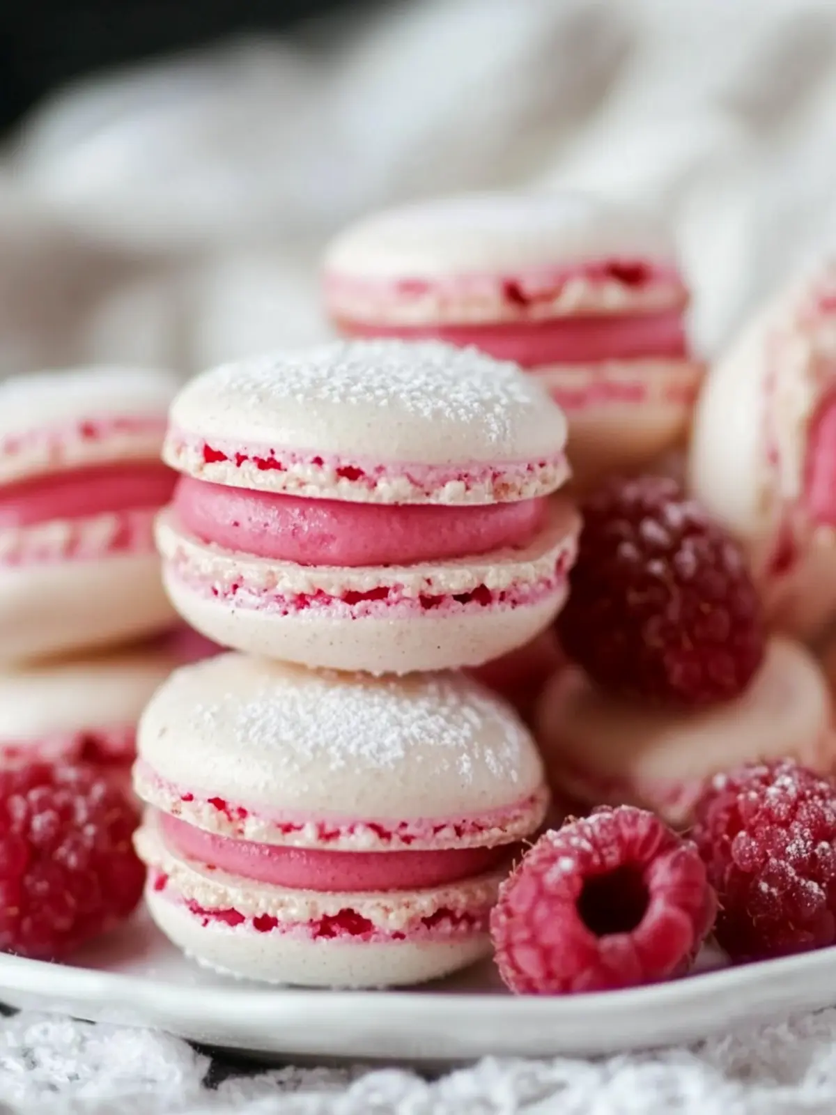 Raspberry Macarons: Your Must-Have Mother's Day Treat 4 Raspberry Macarons- Mother's day treat