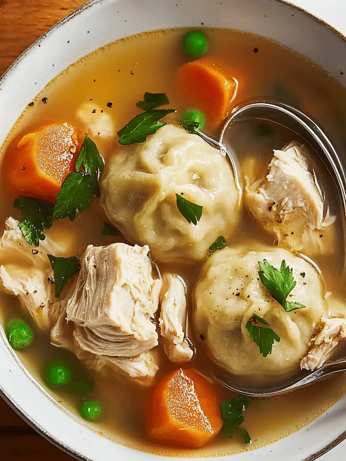 Cozy Dumplings & Chicken Soup for Heartfelt Comfort 4 Dumplings & Chicken Soup