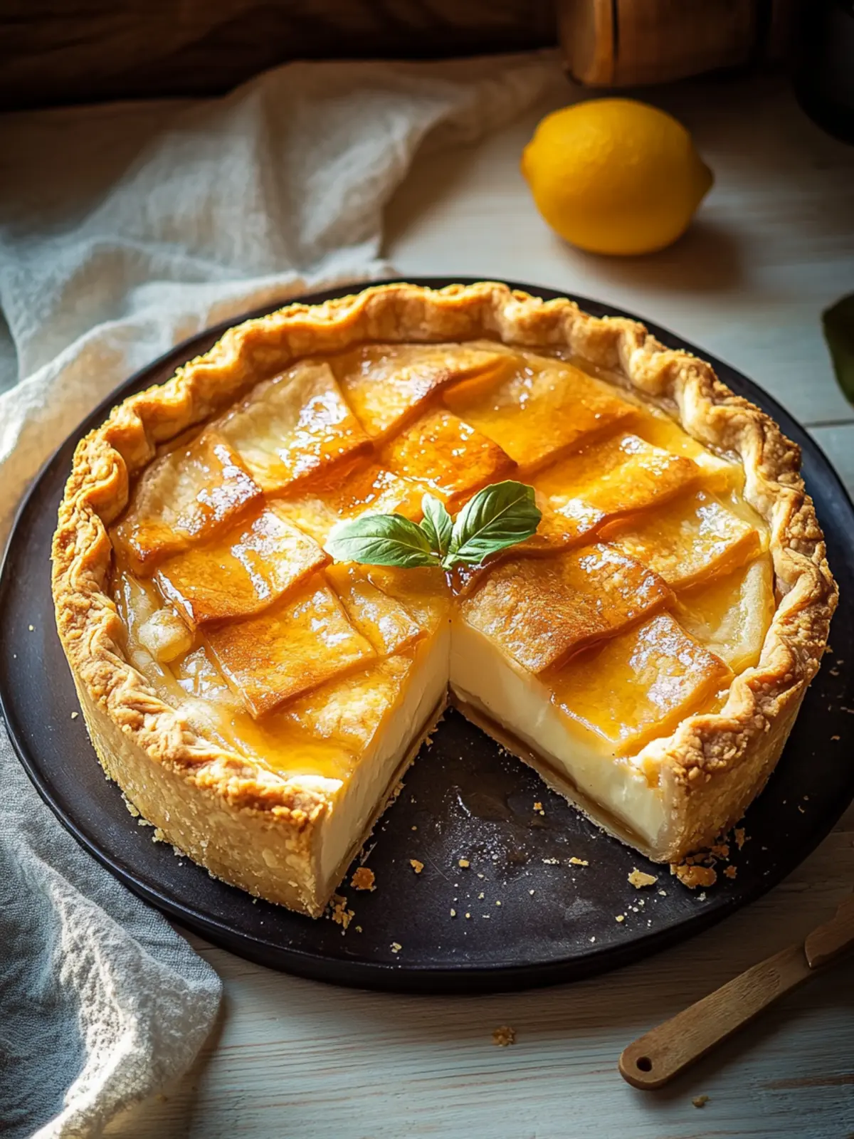 Golden Greek Honey Pie (Melopita) That Melts in Your Mouth 3 Golden Greek Honey Pie (Melopita)