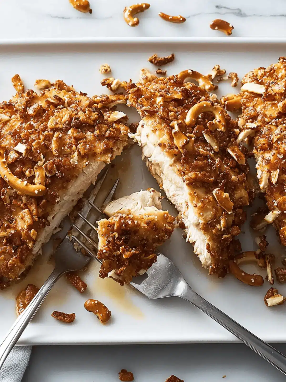 Pretzel-Crusted Chicken: Juicy Crunch with a Sweet Dip 3 Pretzel-Crusted Chicken