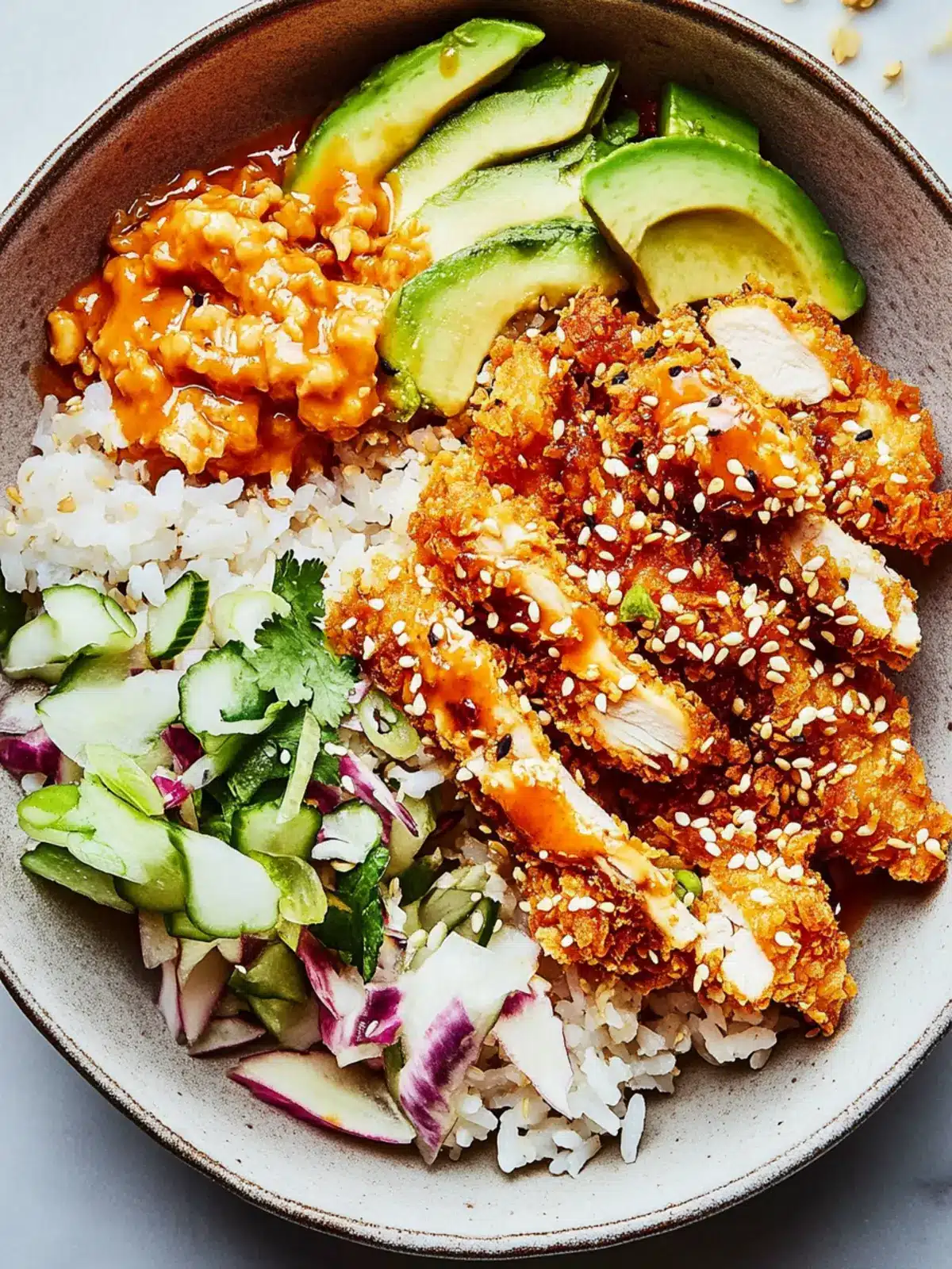 Gochujang-Ranch Crispy Chicken Bowl: Your New Favorite Meal Prep 2 Gochujang-Ranch Crispy Chicken Bowl