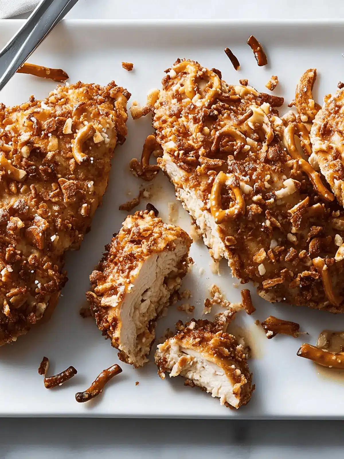 Pretzel-Crusted Chicken: Juicy Crunch with a Sweet Dip 4 Pretzel-Crusted Chicken