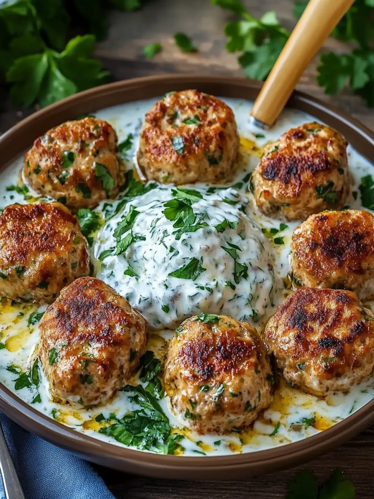 Delicious Chicken Kofta with Garlic Yogurt Sauce in 30 Minutes 4 Chicken Kofta Garlic Yogurt Sauce