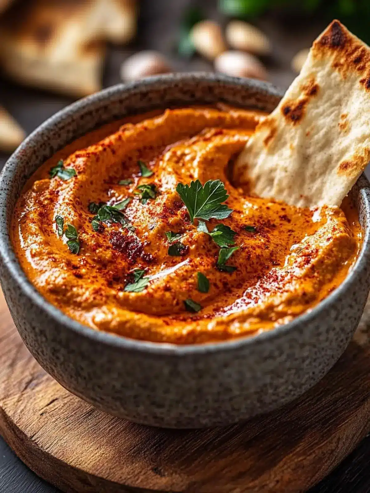 Creamy red pepper and walnut dip: Secret to silky smoothness 2 Cremiger Rote-Paprika-Walnuss-Dip: Geheimnis für seidenweiche Textur