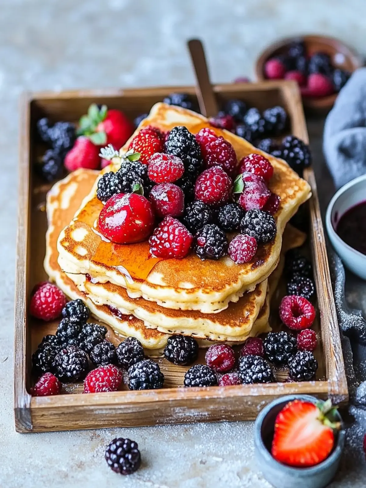 Yogurt Sheet Pan Pancakes with Mixed Berries for Easy Mornings 3 Yogurt Sheet Pan Pancakes with Mixed Berries