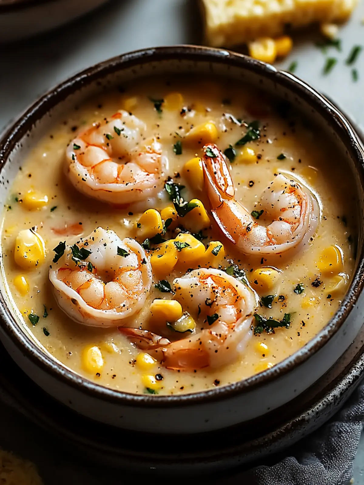 Cozy Up with Shrimp and Corn Chowder Perfect for Fall Evenings 4 Shrimp and Corn Chowder
