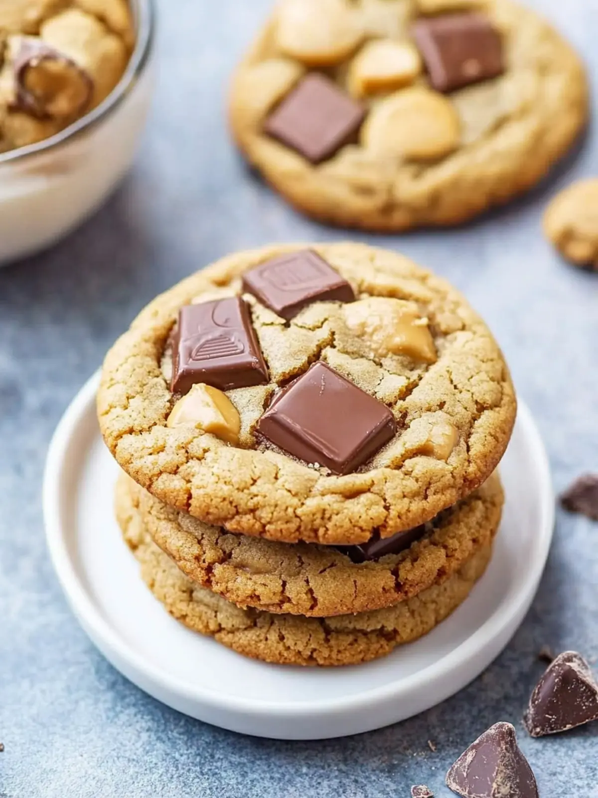 Ultimate Chocolate Chunk Peanut Butter Cup Cookies Recipe 2 Chocolate Chunk Peanut Butter Cup Cookies