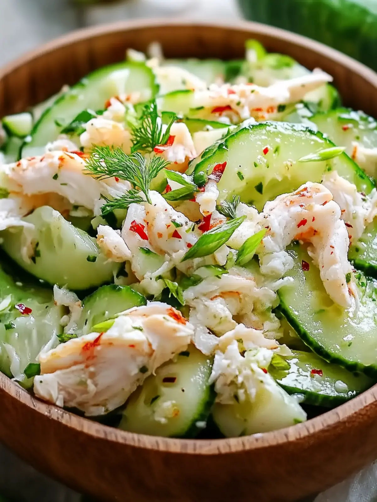 Cucumber Salad with Crab Meat Delight for Summer Freshness 4 Cucumber Salad with Crab Meat Delight
