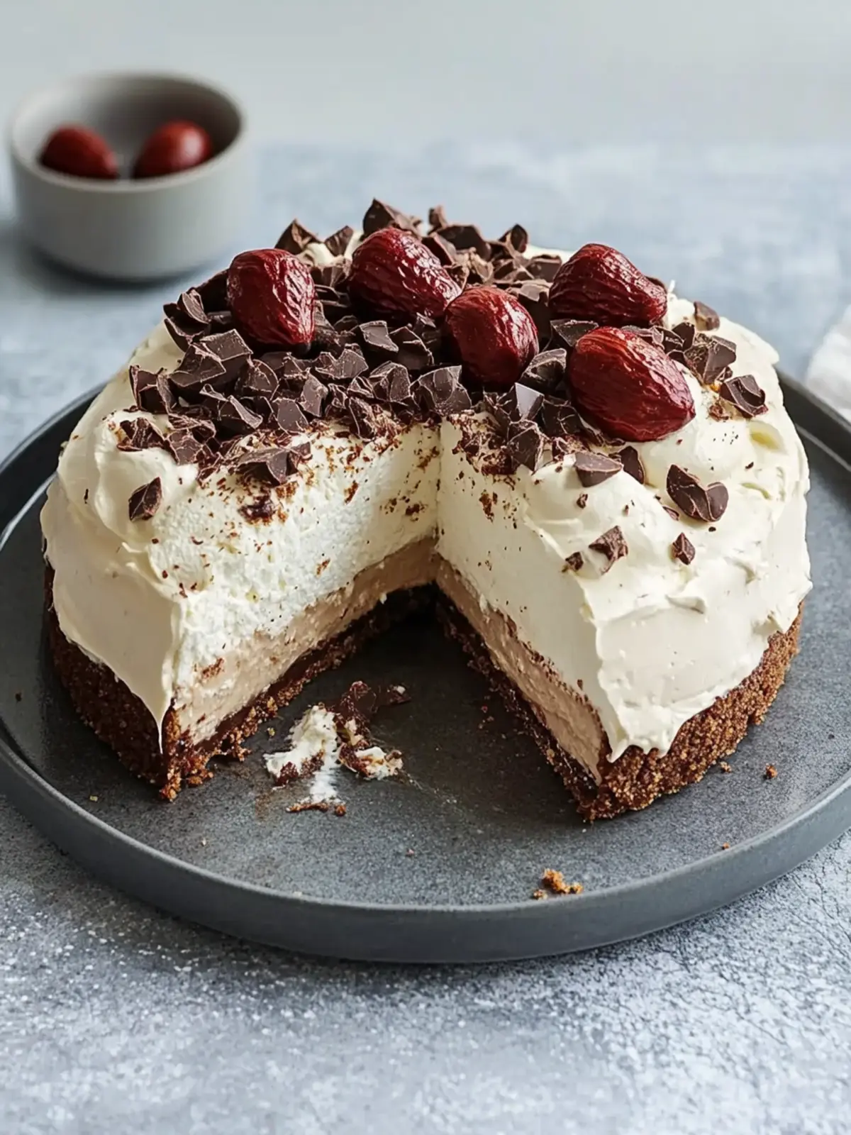 Decadent Chocolate-Hazelnut Schaum Torte with Strawberries 3 Chocolate-Hazelnut Schaum Torte