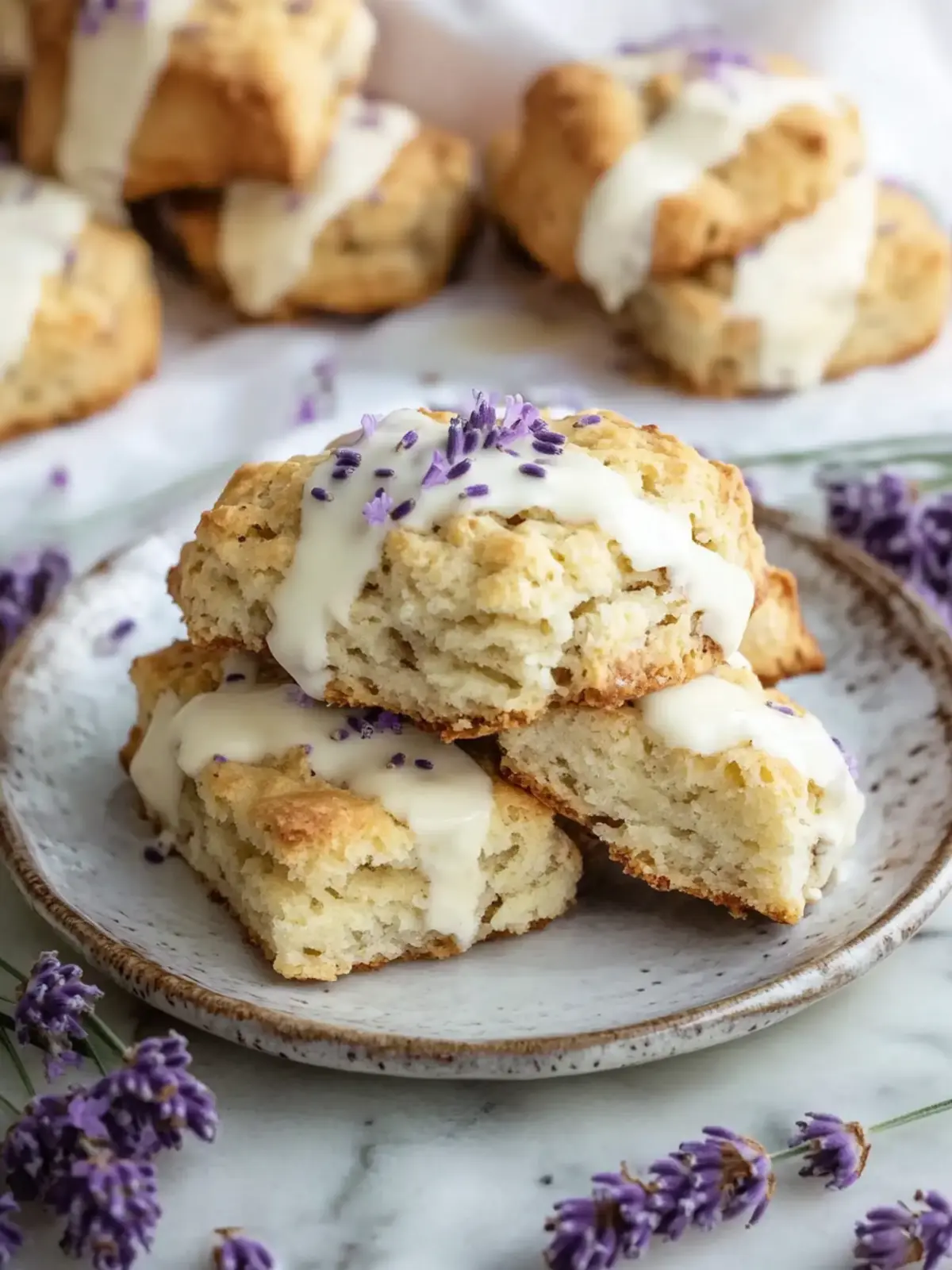 Lavender White Chocolate Scones - A Mother's Day Delight 3 Lavender White Chocolate Scones- Dessert for Mother's day