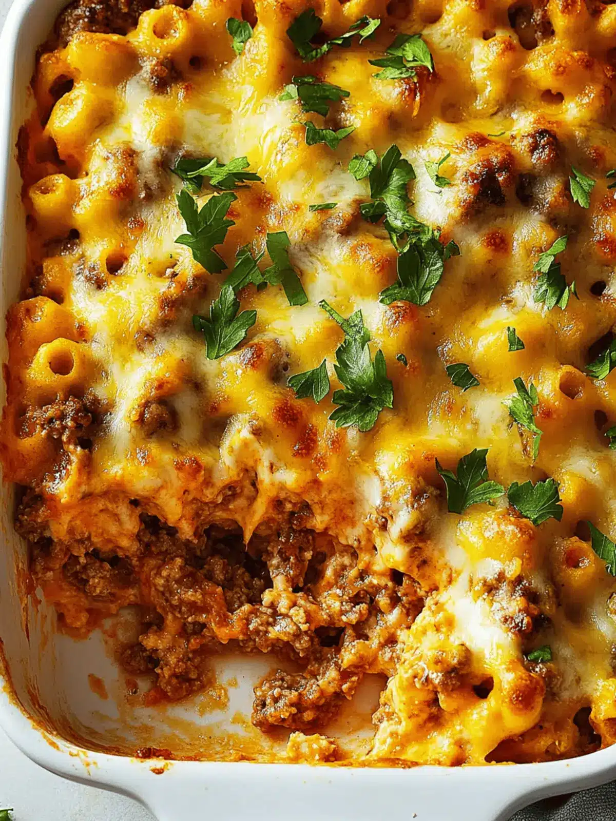 Cheeseburger Casserole: Comfort in Every Hearty Bite 2 Cheeseburger Casserole