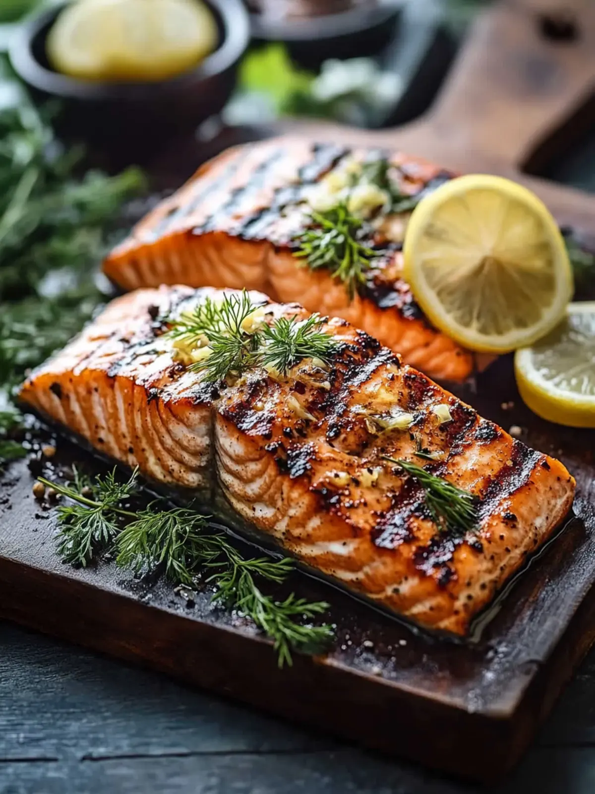 Grilled Salmon with Lemon: Zesty Flavor in 20 Minutes! 4 Grilled Salmon with Lemon