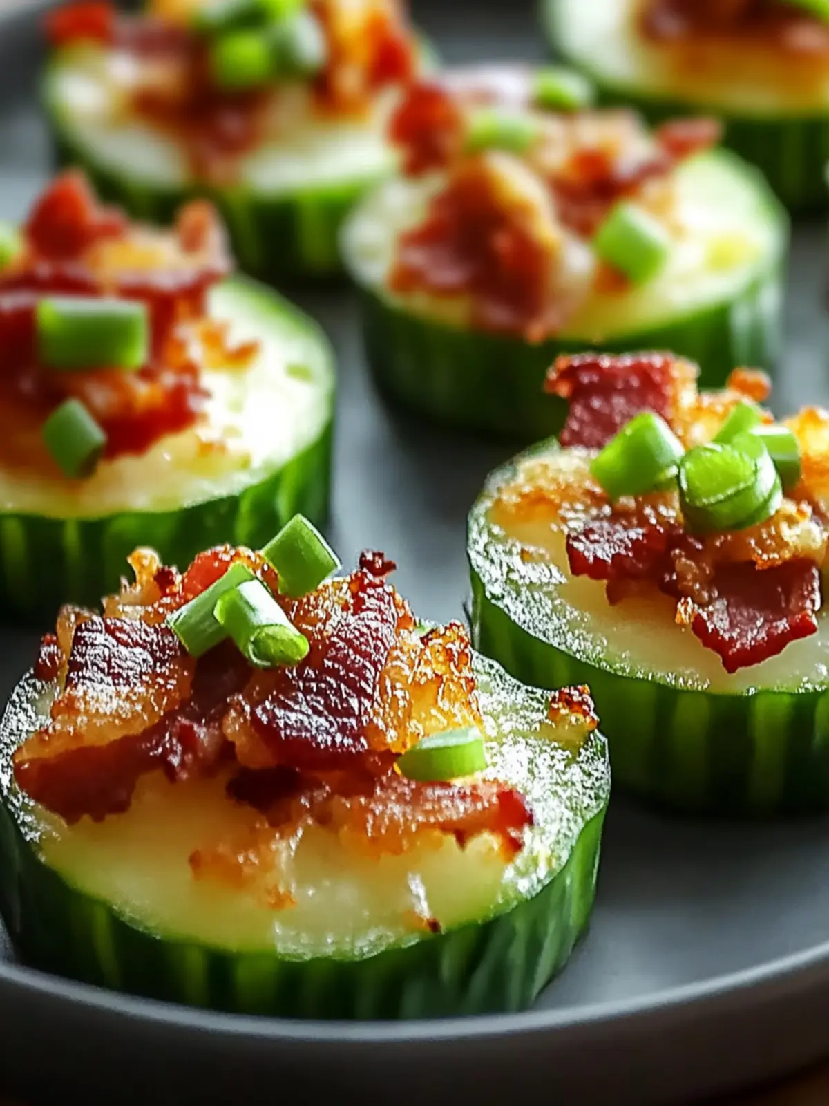 Cheesy Beef Bacon Cucumber Bites: A Savory Snack Delight 2 Cheesy Beef Bacon Cucumber Bites