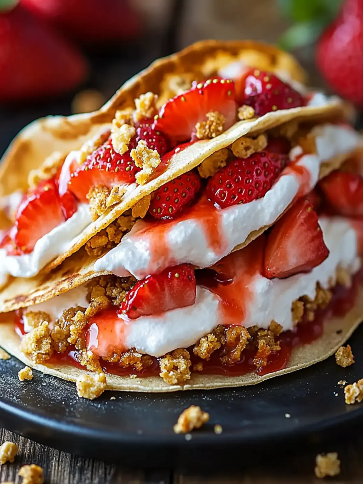 Easy Strawberry Crunch Cheesecake Tacos You ll Love to Make 3 Easy Strawberry Crunch Cheesecake Tacos
