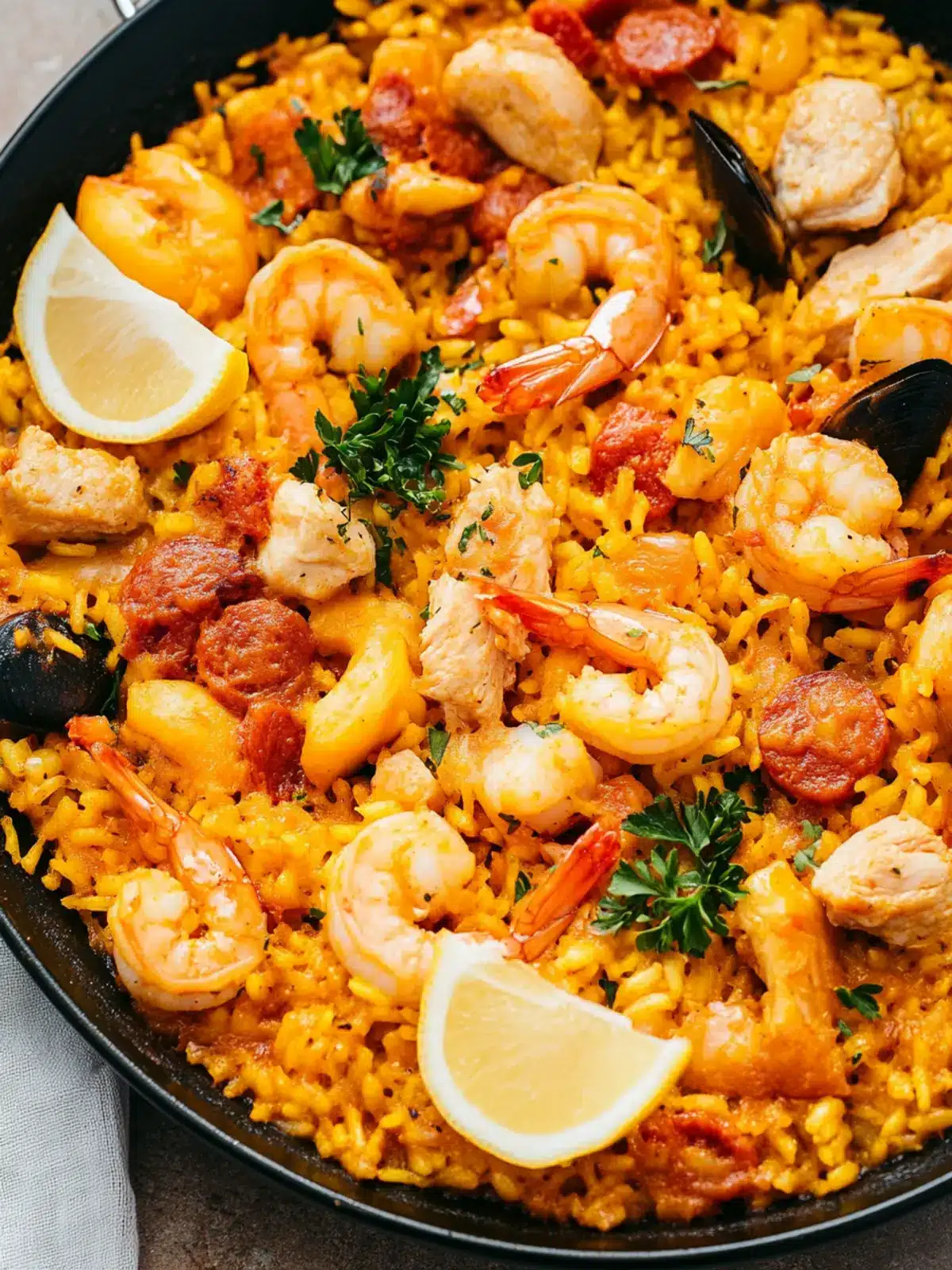 Irresistible Chorizo Paella with Shrimp and Chicken Bliss 3 Chorizo Paella with Shrimp and Chicken