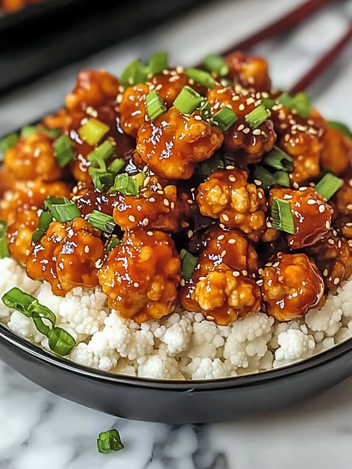 Crispy General Tso s Cauliflower Bowls Your New Vegan Favorite 2 General Tso s Cauliflower Bowls