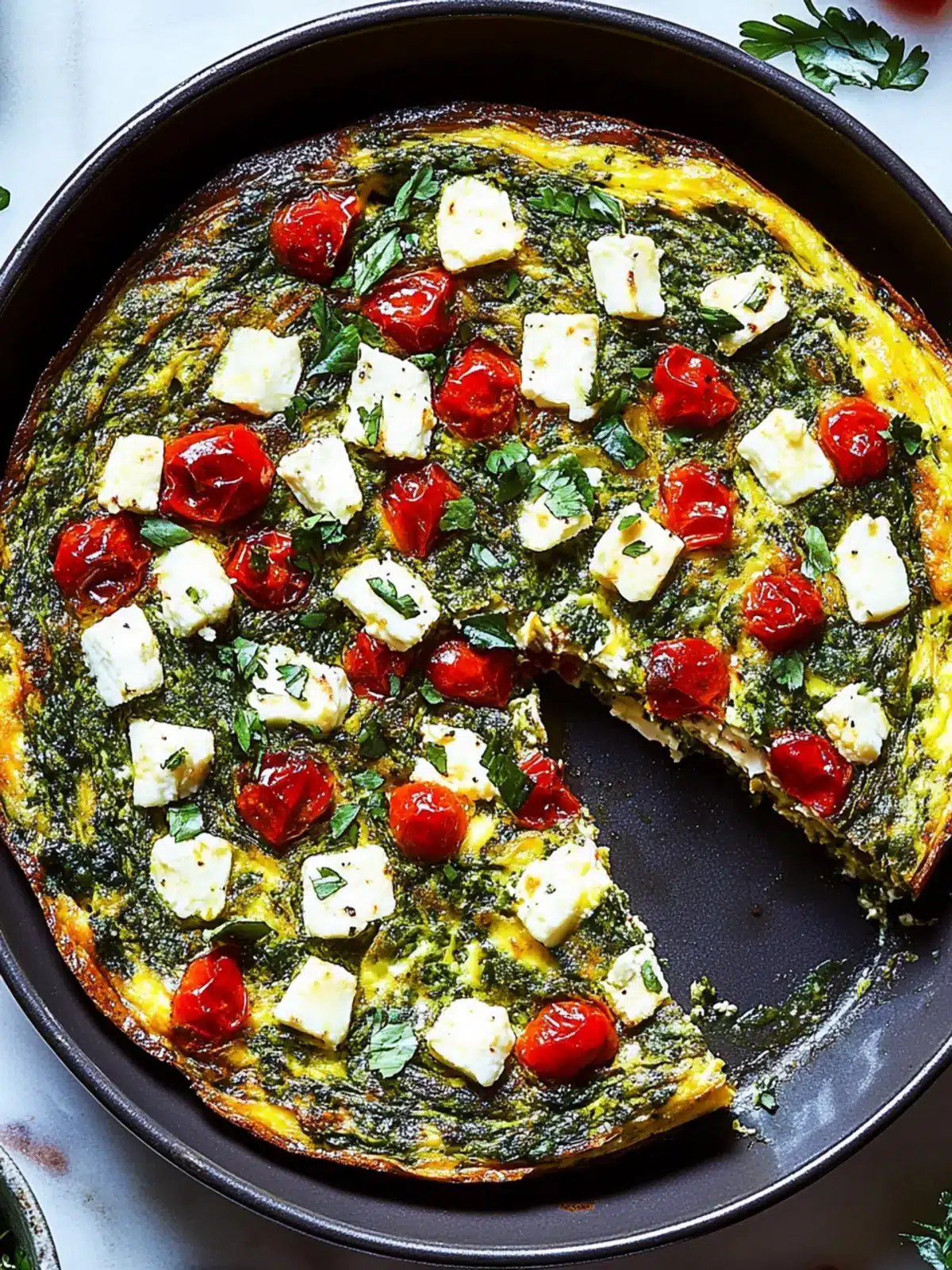 Baked Feta Frittata: A Quick, Creamy Breakfast Sensation 3 Baked Feta Frittata