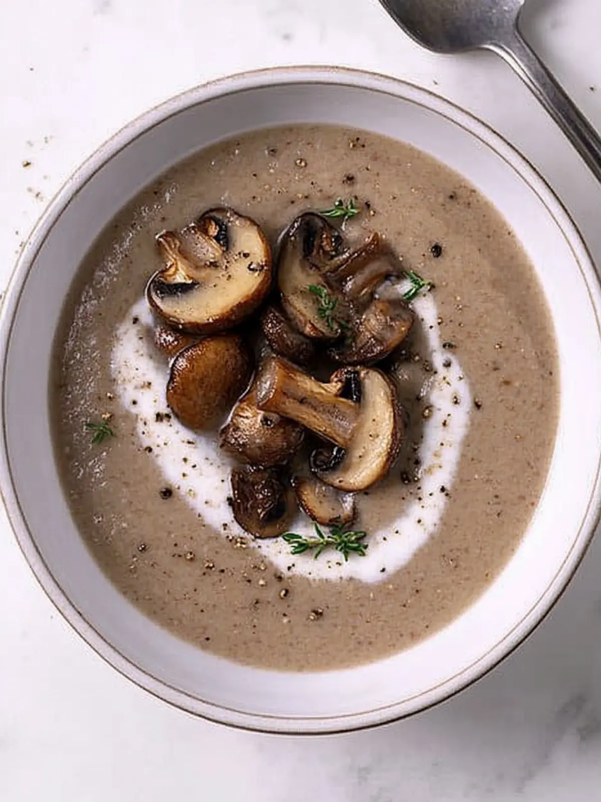 Creamy Roasted Mushroom Soup That Will Warm Your Soul 4 Roasted Mushroom Soup