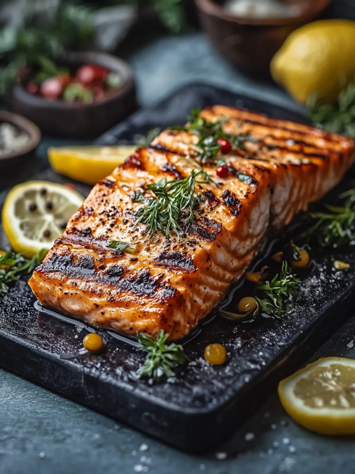 Grilled Salmon with Lemon: Zesty Flavor in 20 Minutes! 2 Grilled Salmon with Lemon